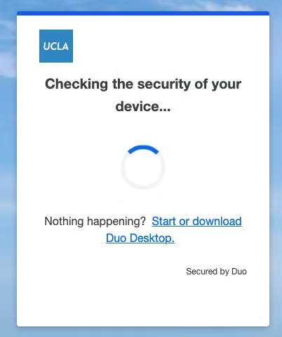 UCLA Login Step 1a.