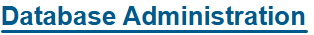Database Administration Link