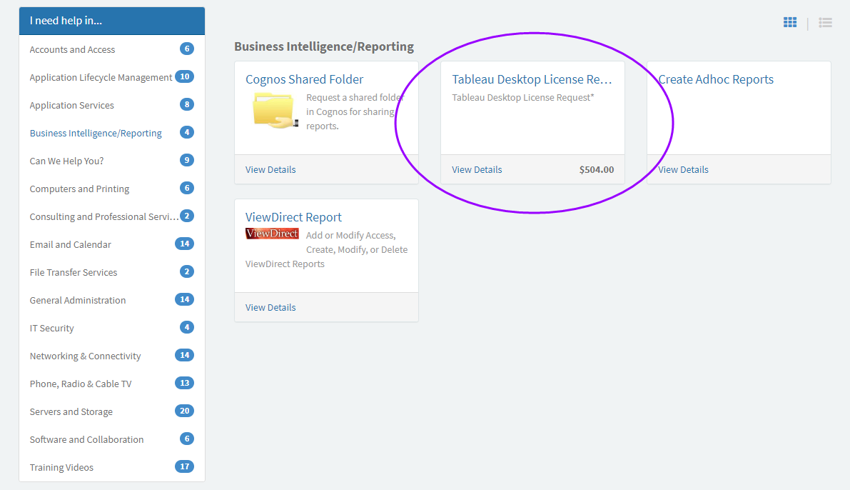 Tableau Desktop License Request Form