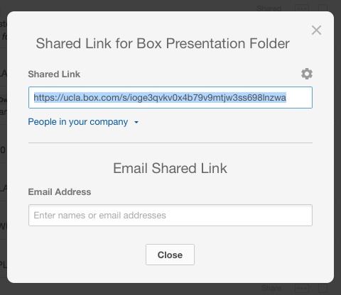 Box Share Window