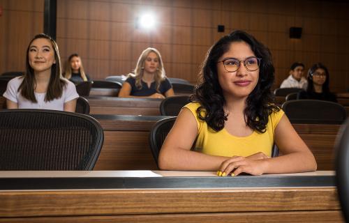UCLA students in a classroom.