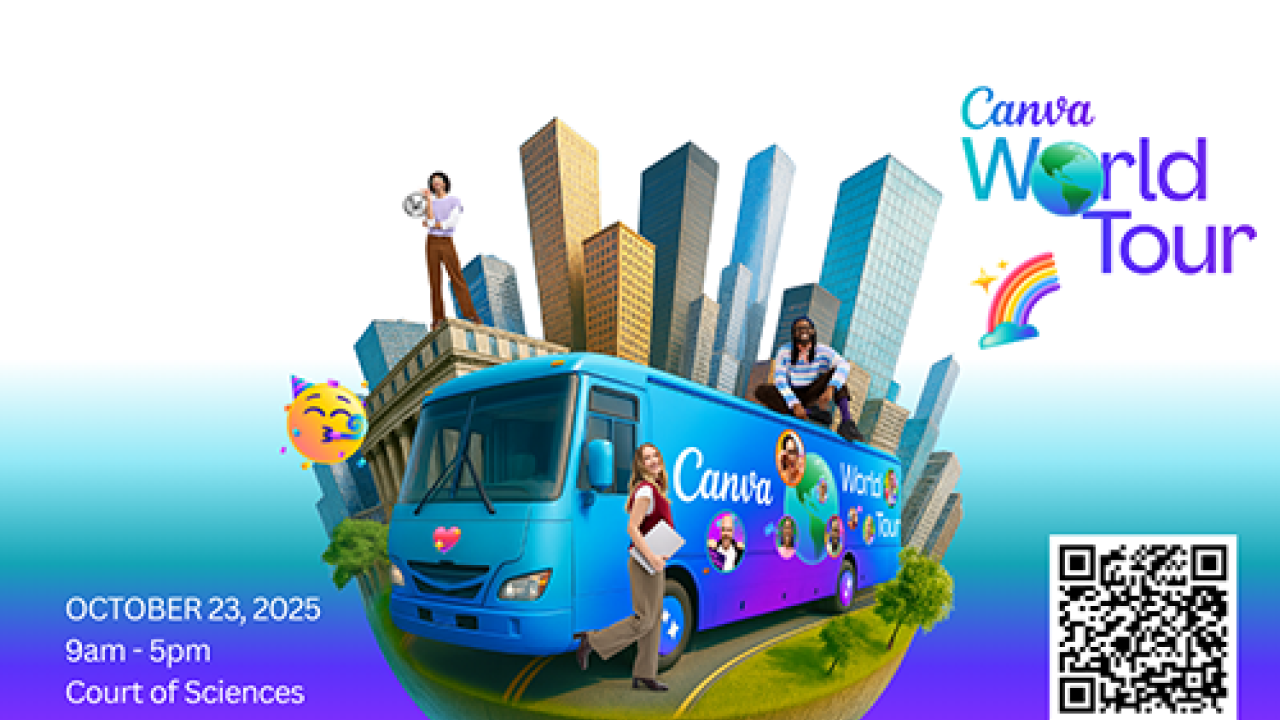 Canva World Tour Poster.