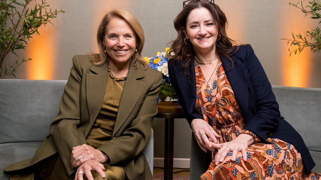 Katie Couric and Dr. Eve M. Glazier.