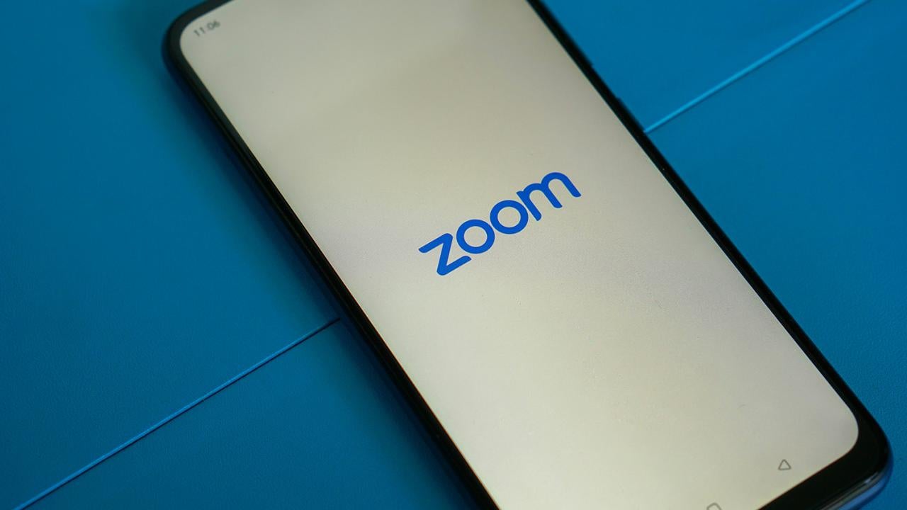 Zoom app on a mobile phone.