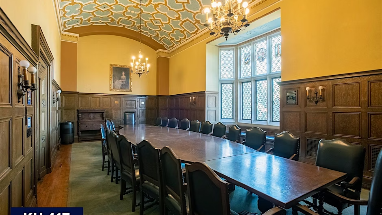 The Grand Salon and UCLA's Kerckhoff Hall.