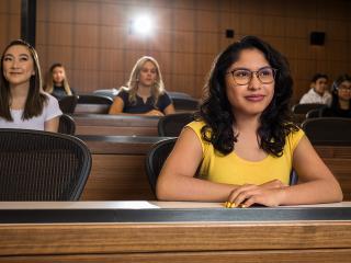 UCLA students in a classroom.