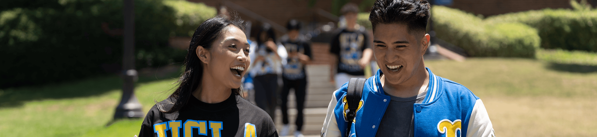 UCLA students wearing Buin merchandise.